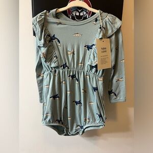 Kyte Baby Orca Whale Bubble Romper 18-24M